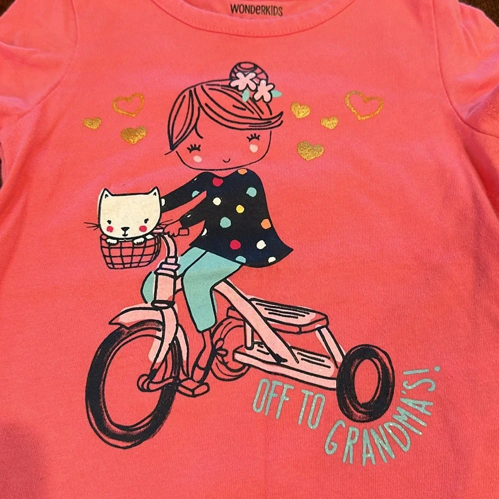 Wonderkids Toddler Girl “Off to Grandma’s” Shirt - Picture 2 of 4